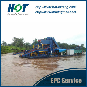 Hot Sale Gold Mining Equipment Chain Bucket Gold Dredger